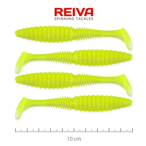 Reiva Zander Power Shad 10cm 4db/cs (Flash Lemonade)