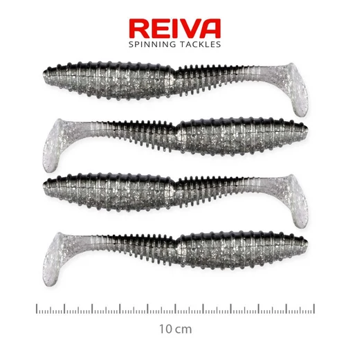 Reiva Zander Power Shad 10cm 4db/cs (Flash Bleak)