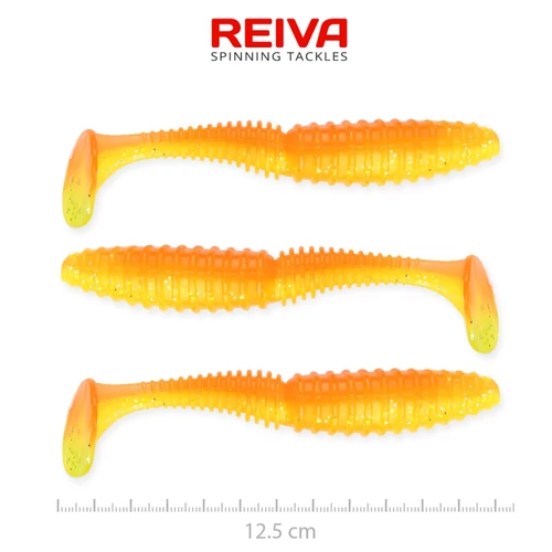Reiva Zander Power Shad 12,5cm 3db/cs -Shiny Orange-