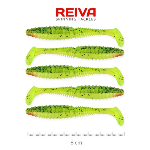 Reiva Zander Power Shad 8cm 5db/cs (Watermelon)