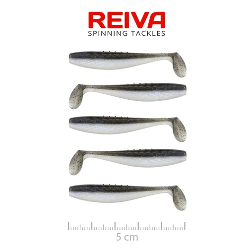 Reiva Flat Minnow Shad 5cm 5db/cs -Magic Fish-