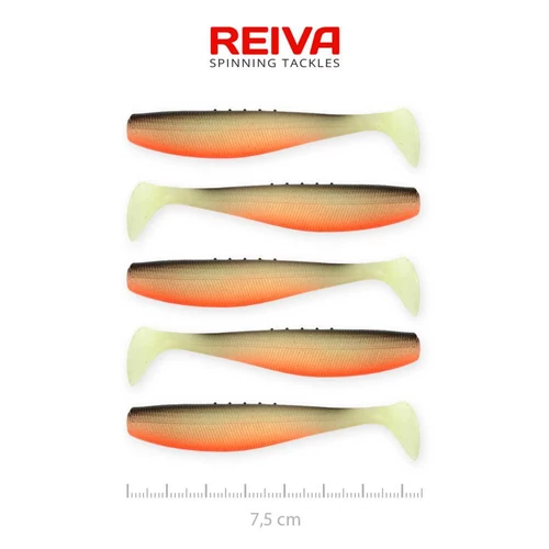 Reiva Flat Minnow shad 7,5cm 5db/cs (UV Roach)