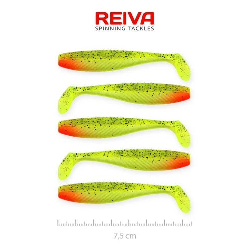 Reiva Flat Minnow shad 7,5cm 5db/cs (Watermelon)
