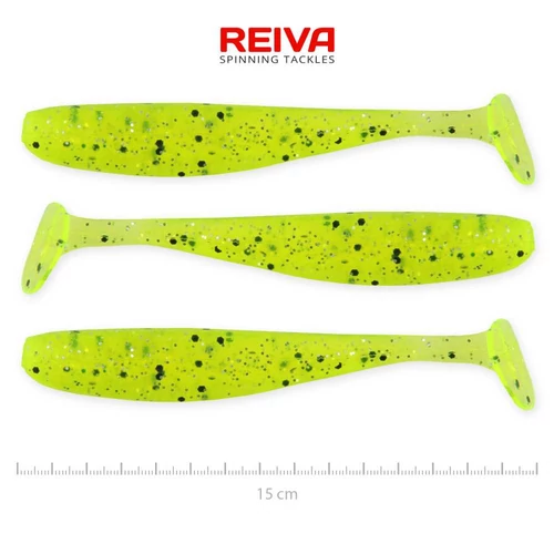 Reiva Flash Shad 15cm 3db/cs (Poppy green)