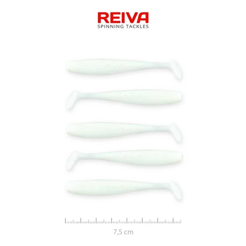 Reiva Flash Shad 7.5cm 5db/cs (Classic white)