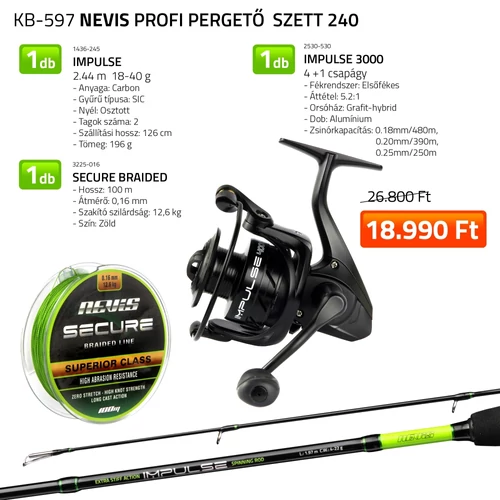 Nevis Profi Pergető szett 240  1436-245+ 2530-530+ 3225-016