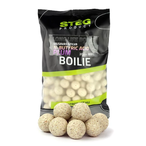 Stég Long Life Boilie 20mm 800g N-Butyric Acid-Plum
