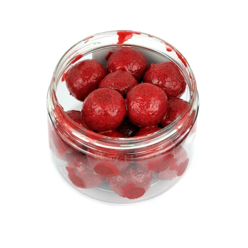Stég Dipped boilie 100g 20mm Strawberry-Halibut;Stég Dipped boilie 100g 20mm Strawberry-Halibut