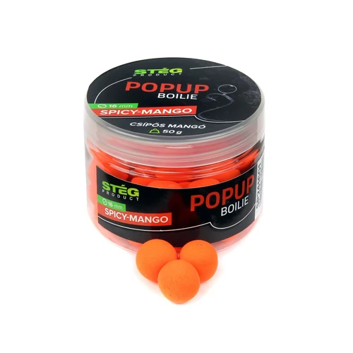 Stég Pop Up Boilies 16mm 50g Spicy-Mango