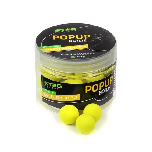 Stég Pop Up Boilies 16mm 50g Sweet-Pineapple