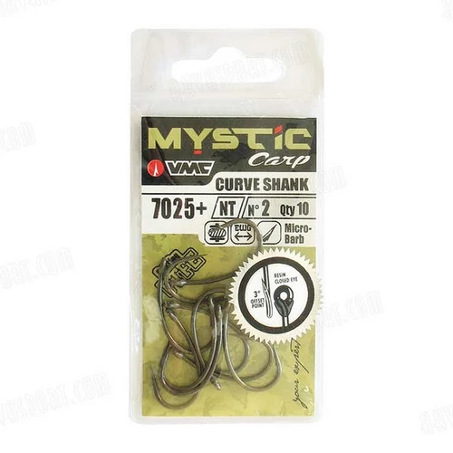 7025+ NT Mystic Carp Curv Shank VMC horog