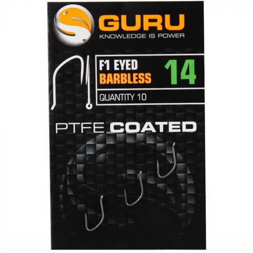 GURU F1 Eyed Barbless horog